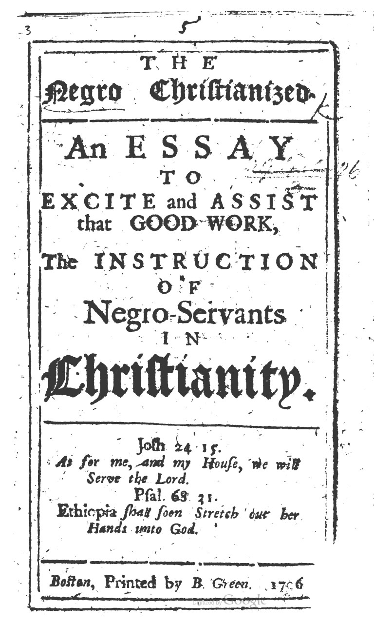 Rethinking Early Slave Literacy AAIHS