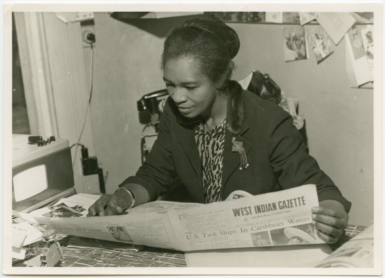 Claudia Jones (c. 1960s) Claudia Jones Memorial Photograph Collection, New York Public Library Digital Collections 