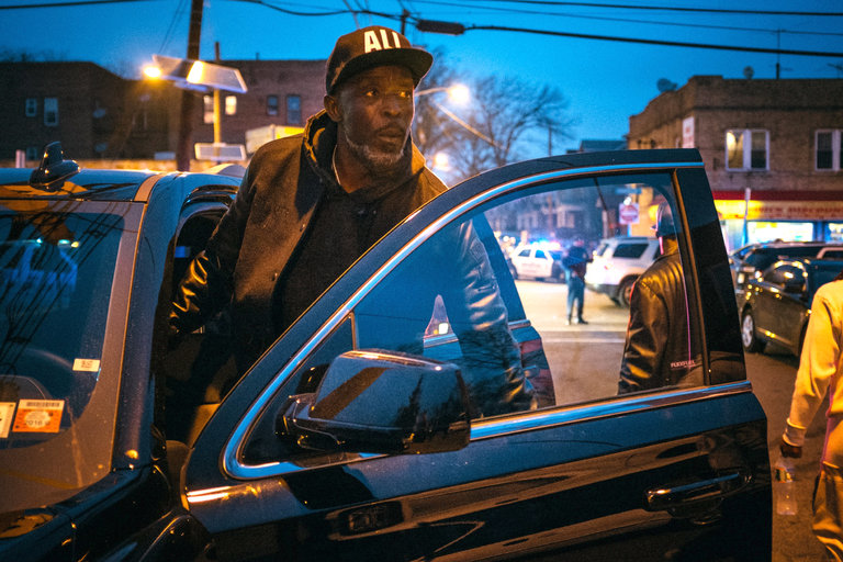 Michael K. Williams in a carjacking segment of Viceland's “Black Market.” (Credit: Viceland)