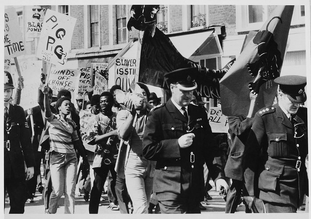 Black Power demonstration and march, Lancaster Road, West London, 1970. Source: British National Archives.