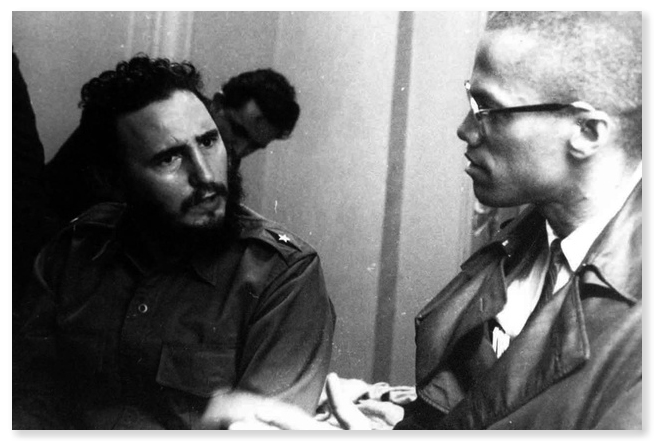 Fidel Castro and Malcolm X. Photo: Carl Nesfield.