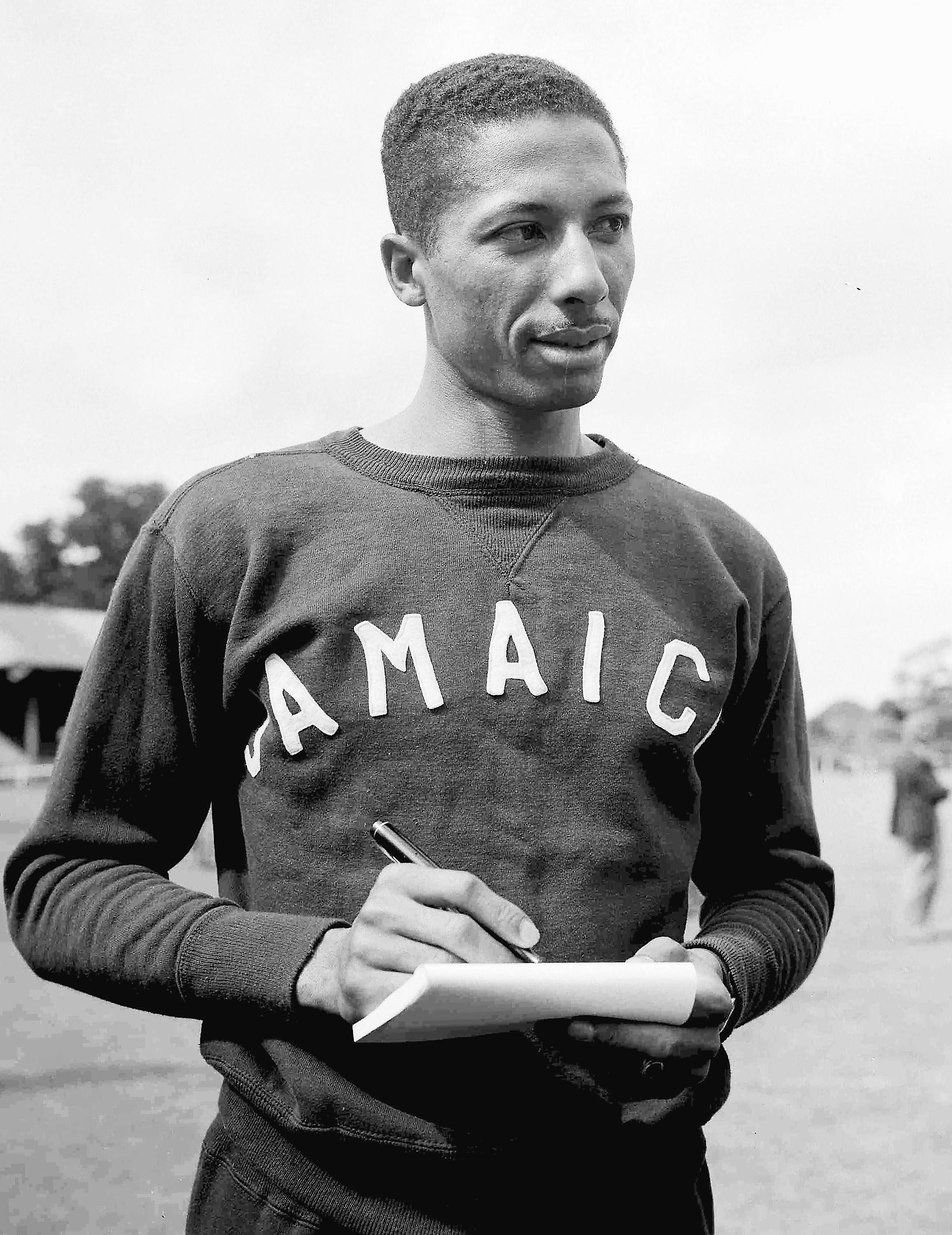 File Herb McKenley Jamaican athlete Herb McKenley after training for the 400-metre sprint, on a running track at Uxbridge, England, July 22, 1948, in preperation for the XIV Olympic Games to be held in London. (AP Photo)[Click image for details *** Local Caption *** File Herb McKenley