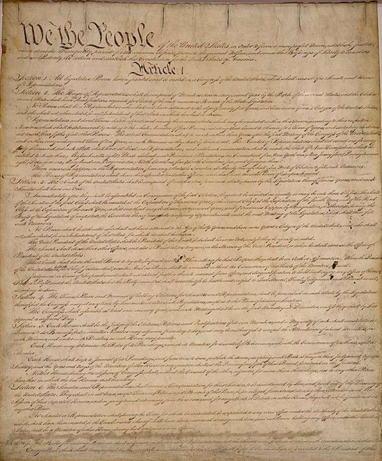 US Constitution. Photo: Archives.gov.