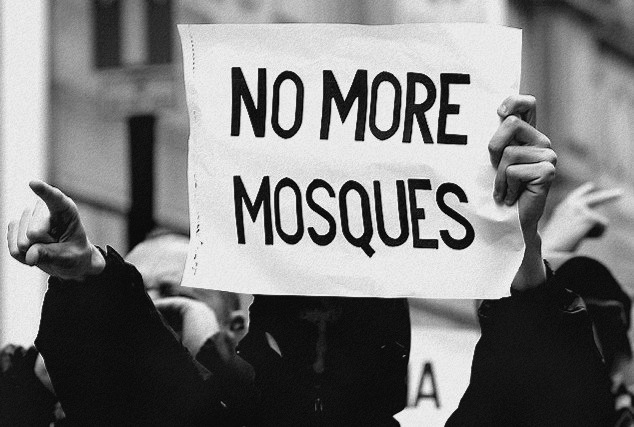 Anti-Islam protest. Photo: Jacobin Magazine.